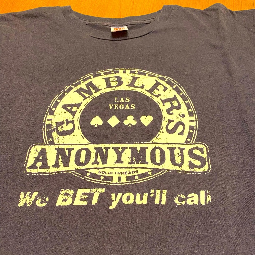 Solid Threads - XL - Gambler’s Anonymous Tee